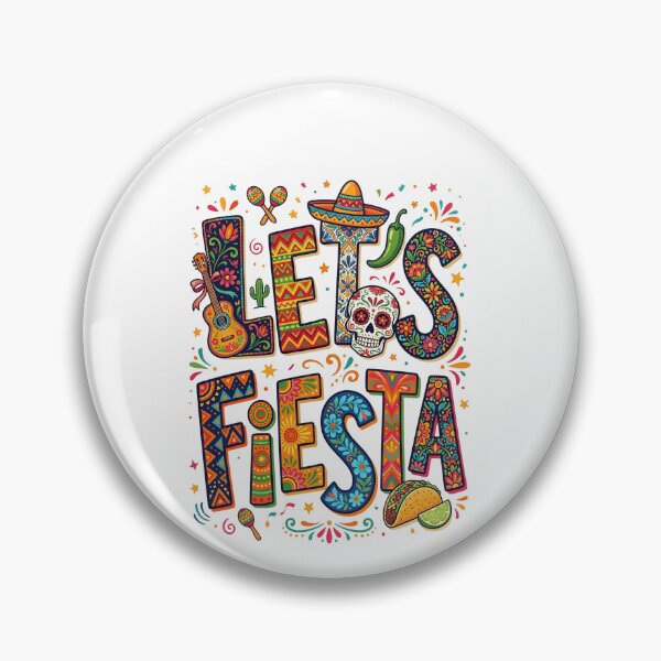 Item preview, Let's Fiesta Mexican Cinco De Mayo Day Of The Dead Celebration Party designed and sold by SofenArt.