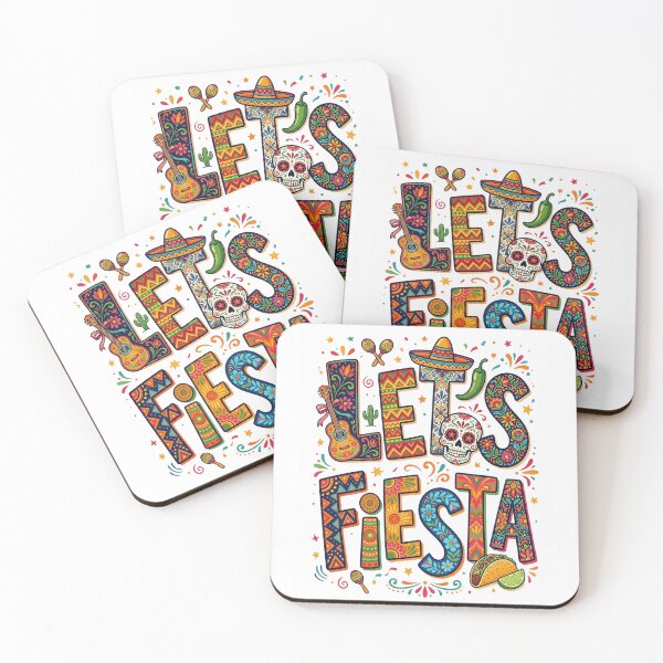 Item preview, Let's Fiesta Mexican Cinco De Mayo Day Of The Dead Celebration Party designed and sold by SofenArt.