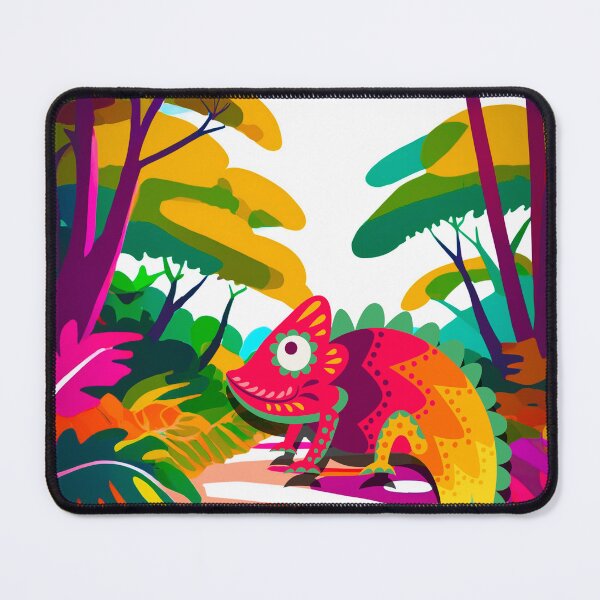 Item preview, Colorful Lizard in the Jungle Illustration designed and sold by thelivingrp.