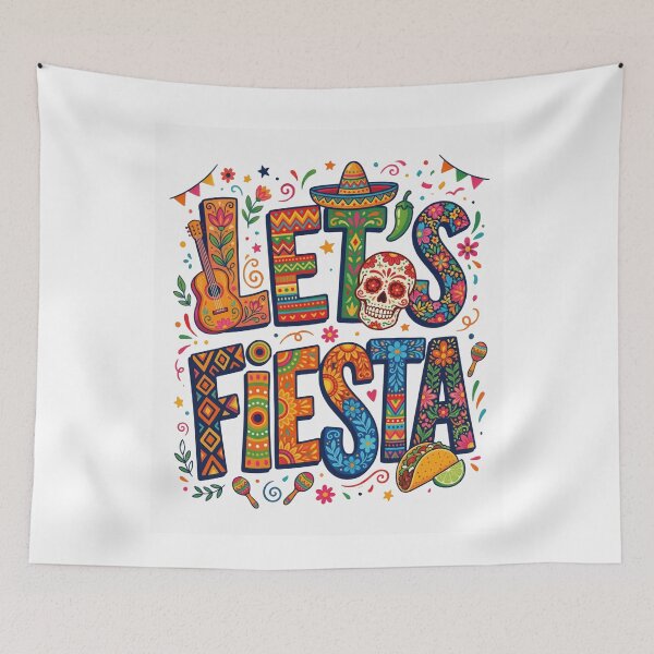 Item preview, Let's Fiesta Cinco De Mayo Mexican Celebration Party designed and sold by SofenArt.