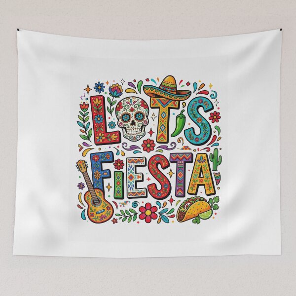 Item preview, Let's Fiesta Cinco De Mayo Day Of The Dead Celebration designed and sold by SofenArt.