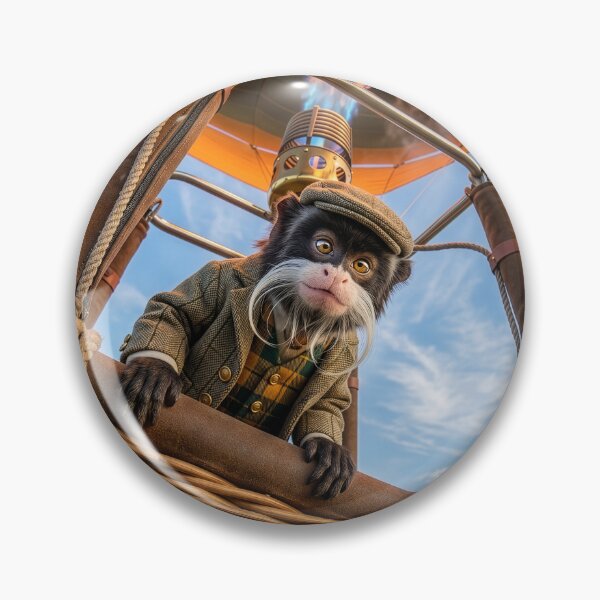 Item preview, Emperor Tamarin Rides in a Hot Air Balloon designed and sold by Tridentulus.
