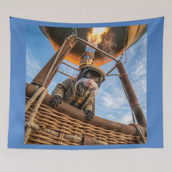 Item preview, Emperor Tamarin Rides in a Hot Air Balloon designed and sold by Tridentulus.