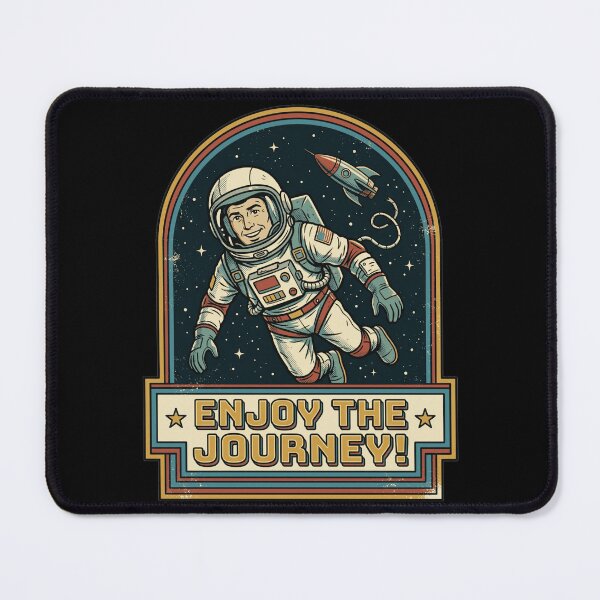 Item preview, Enjoy The Journey Funny Astronaut designed and sold by k3rstman1.