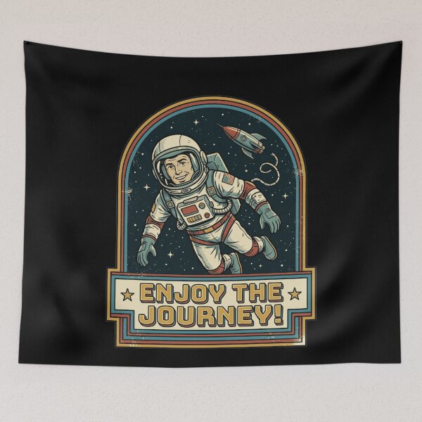 Item preview, Enjoy The Journey Funny Astronaut designed and sold by k3rstman1.
