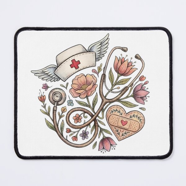 Item preview, National Nurses Day Cozy Illustrated Appreciation Art designed and sold by GymTanLaundry.