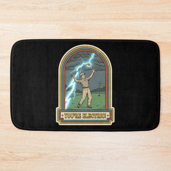 Item preview, Funny Vintage Retro Golfer Lightning Strike designed and sold by k3rstman1.