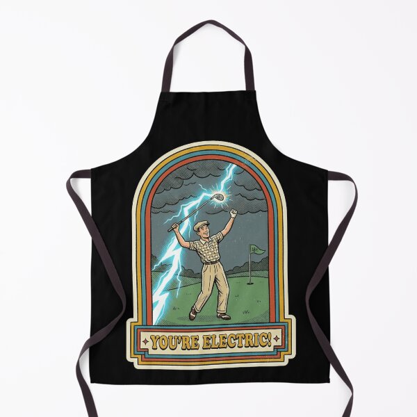 Item preview, Funny Vintage Retro Golfer Lightning Strike designed and sold by k3rstman1.