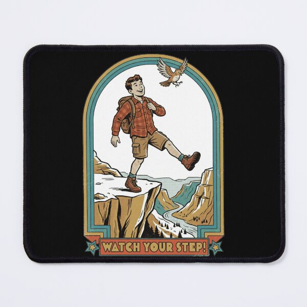 Item preview, Retro Vintage Hiking Watch Your Step Comic designed and sold by k3rstman1.