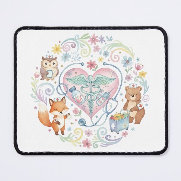 Item preview, National Nurses Day Cozy Illustrated Appreciation Art designed and sold by GymTanLaundry.