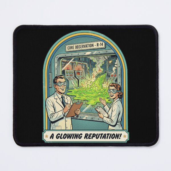 Item preview, Retro Nuclear Science Glowing Reputation Comic designed and sold by k3rstman1.