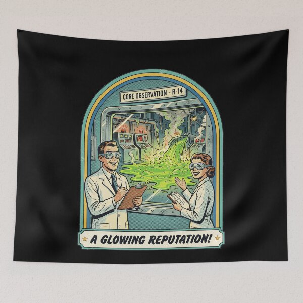 Item preview, Retro Nuclear Science Glowing Reputation Comic designed and sold by k3rstman1.