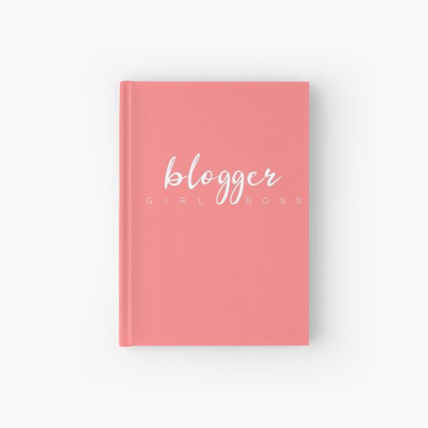Blogger Girl Boss Typography Design Hardcover Journal