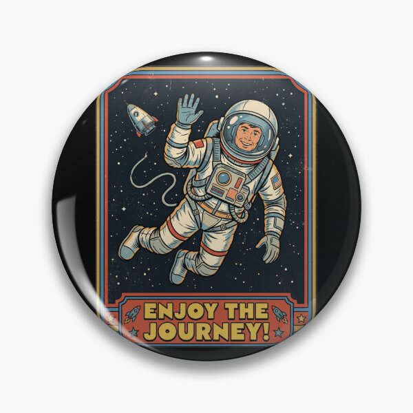 Item preview, Enjoy The Journey Vintage Astronaut Retro Space designed and sold by k3rstman1.