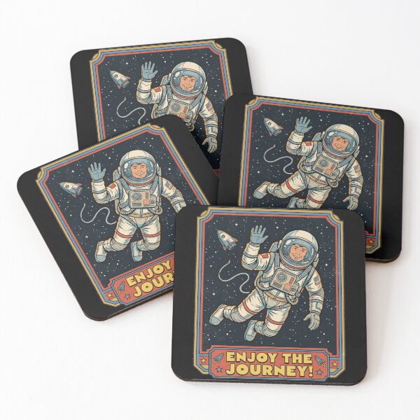 Item preview, Enjoy The Journey Vintage Astronaut Retro Space designed and sold by k3rstman1.