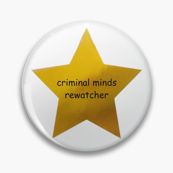 Item preview, criminal minds rewatcher gold star designed and sold by MoTaraDesigns.