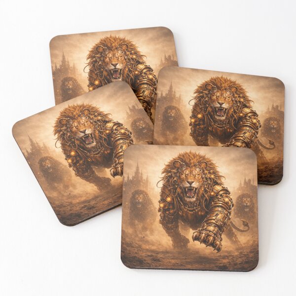 Item preview, Steampunk Lion Forward Charging - Apparel designed and sold by Altered Art By Steve.