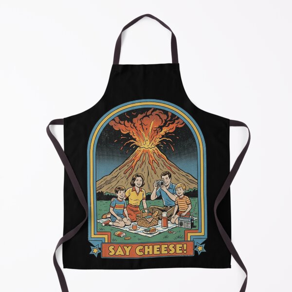 Item preview, Retro Say Cheese Family Picnic Volcano Disaster designed and sold by k3rstman1.