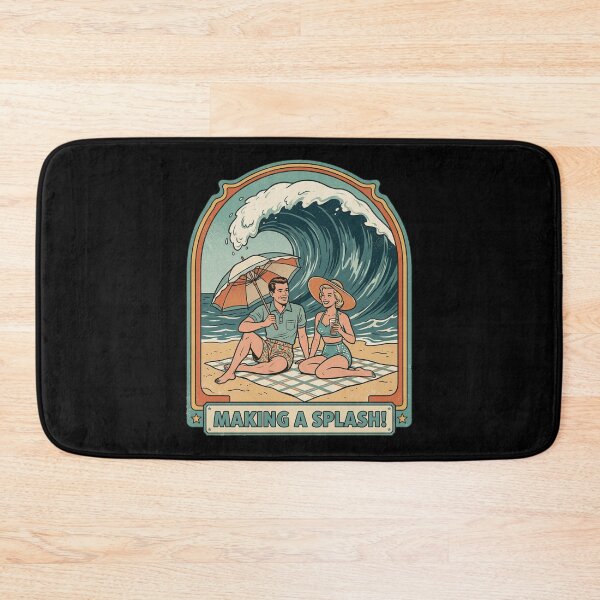 Item preview, Retro 1950s Beach Couple Making A Splash designed and sold by k3rstman1.