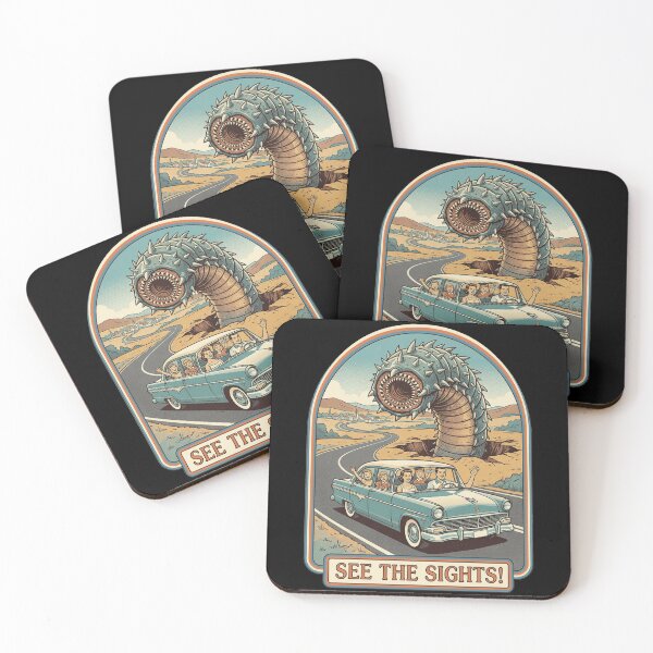 Item preview, See The Sights Retro Family Road Trip Sandworm designed and sold by k3rstman1.