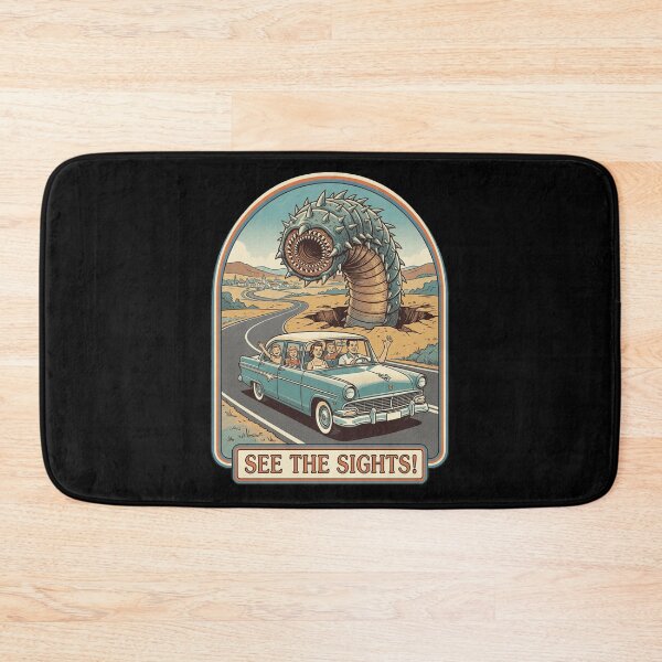 Item preview, See The Sights Retro Family Road Trip Sandworm designed and sold by k3rstman1.