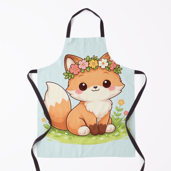 Item preview, Spring Fox with Flower Crown designed and sold by EsenciaZen.