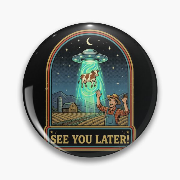 Item preview, Retro UFO Cow Abduction See You Later designed and sold by k3rstman1.