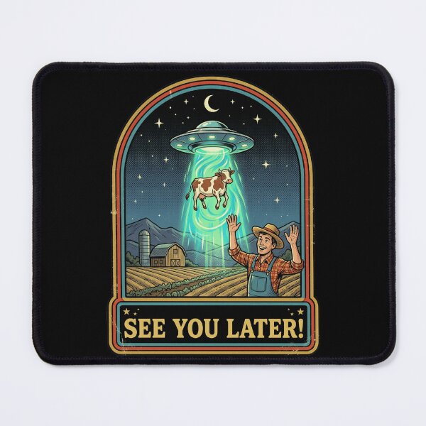 Item preview, Retro UFO Cow Abduction See You Later designed and sold by k3rstman1.