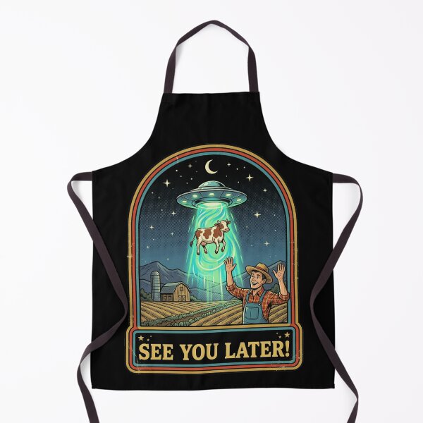 Item preview, Retro UFO Cow Abduction See You Later designed and sold by k3rstman1.