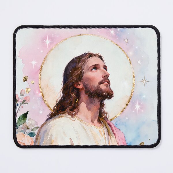 Item preview, Jesus Christ Good Friday Prayerful Portrait designed and sold by soulfulpalette.