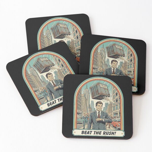 Item preview, Beat The Rush Retro Comic HVAC Humor designed and sold by k3rstman1.