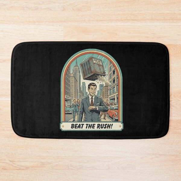 Item preview, Beat The Rush Retro Comic HVAC Humor designed and sold by k3rstman1.