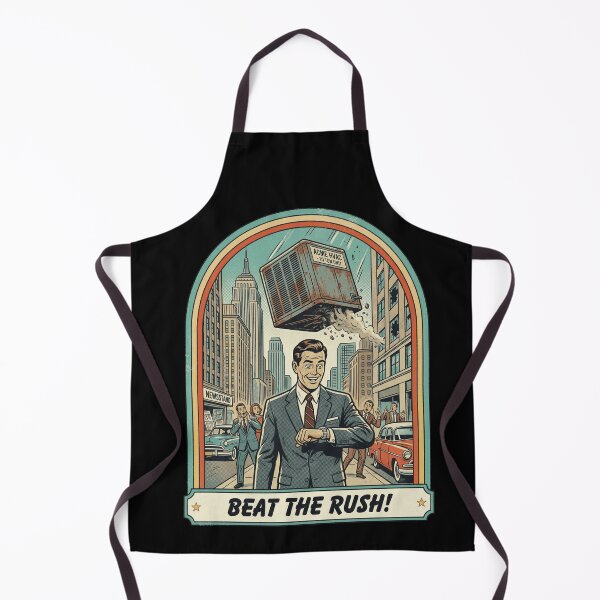 Item preview, Beat The Rush Retro Comic HVAC Humor designed and sold by k3rstman1.