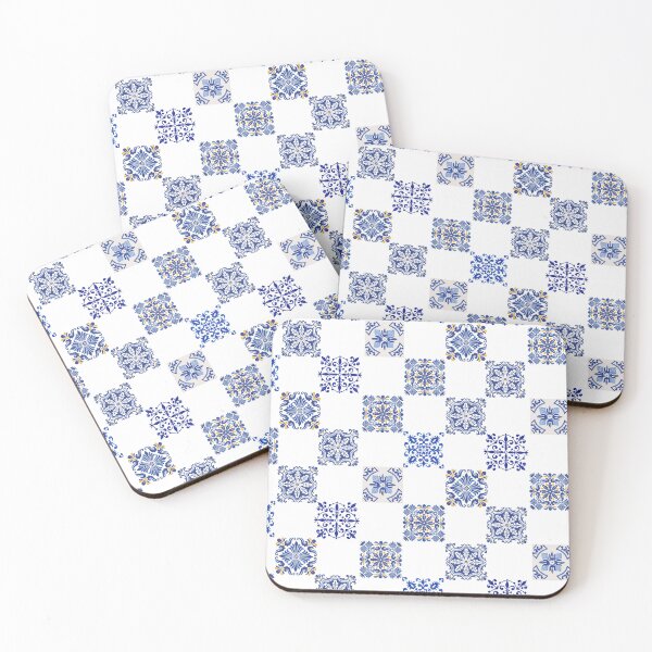 Item preview, Portuguese blue tile pattern designed and sold by Semi-Func.