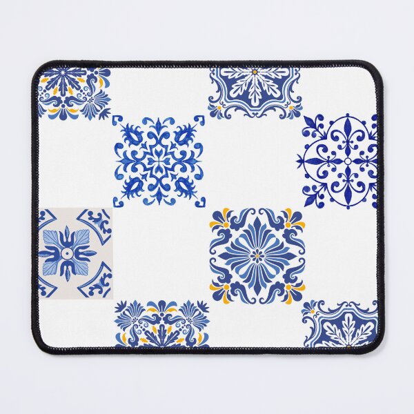Item preview, Portuguese blue tile pattern designed and sold by Semi-Func.