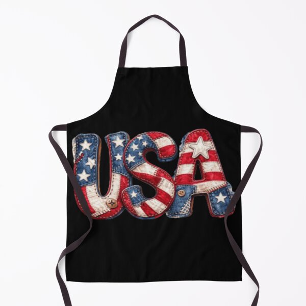 Item preview, Vintage USA Patch Letters – Patriotic Stars and Stripes Design designed and sold by szydelkowanika.