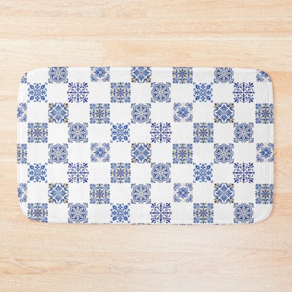 Item preview, Portuguese blue tile pattern designed and sold by Semi-Func.