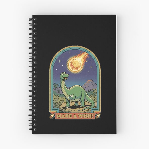 Item preview, Funny Retro Dinosaur Meteor Make A Wish designed and sold by k3rstman1.
