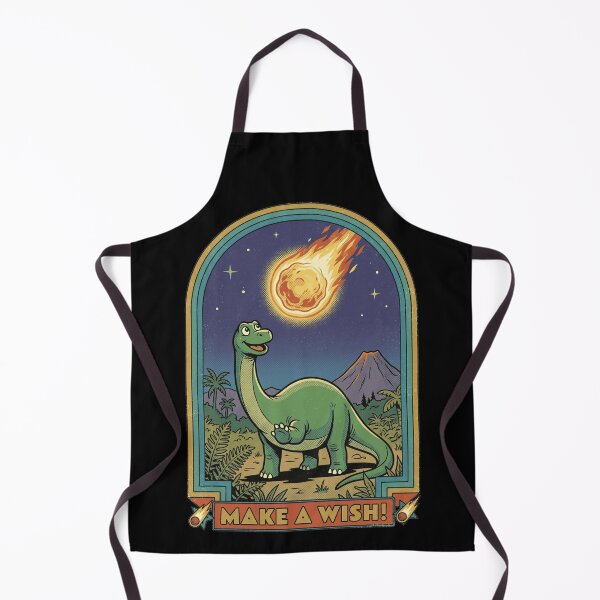 Item preview, Funny Retro Dinosaur Meteor Make A Wish designed and sold by k3rstman1.