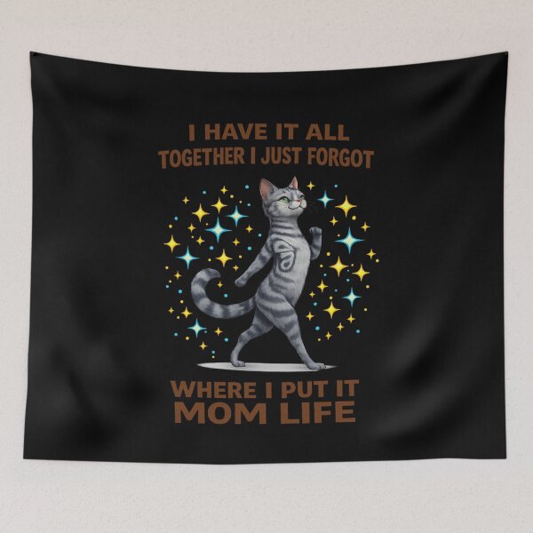 Item preview, Funny Butterfly Tabby Cat Mom Life Shirt – I Have It All Together I Just Forgot Where I Put It – Cute Chaos Mom Humor T-Shirt designed and sold by TKOprintdesigns.