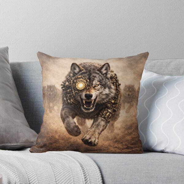 Item preview, Steampunk Wolf Forward Charging - Apparel designed and sold by Altered Art By Steve.