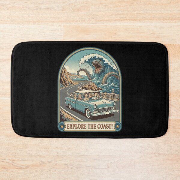 Item preview, Vintage Explore The Coast Sea Monster Road Trip designed and sold by k3rstman1.