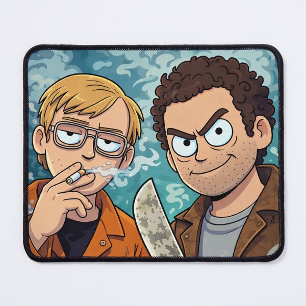Item preview, Dark Humor Duo Cartoon Smoky Chaos Characters designed and sold by SeriouslyArtistical.