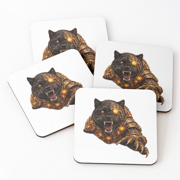 Item preview, Steampunk Panther Forward Charging - Sticker designed and sold by Altered Art By Steve.