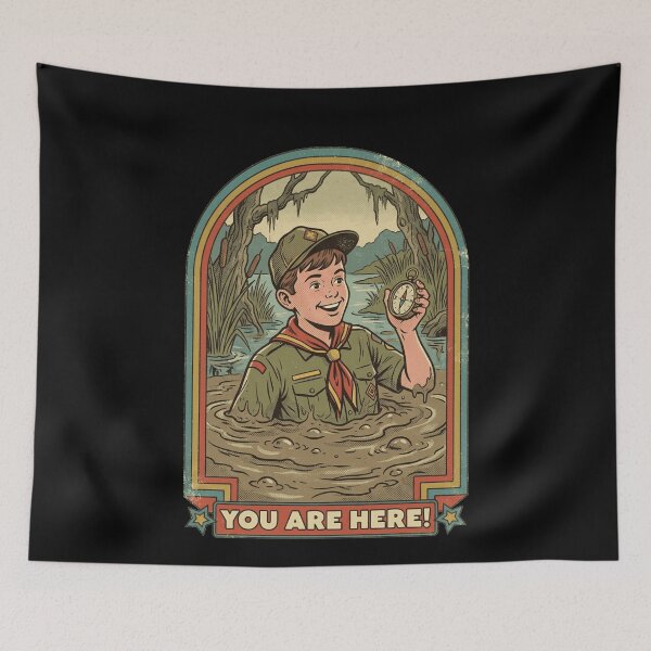 Item preview, Retro Boy Scout Swamp Navigation Badge designed and sold by k3rstman1.