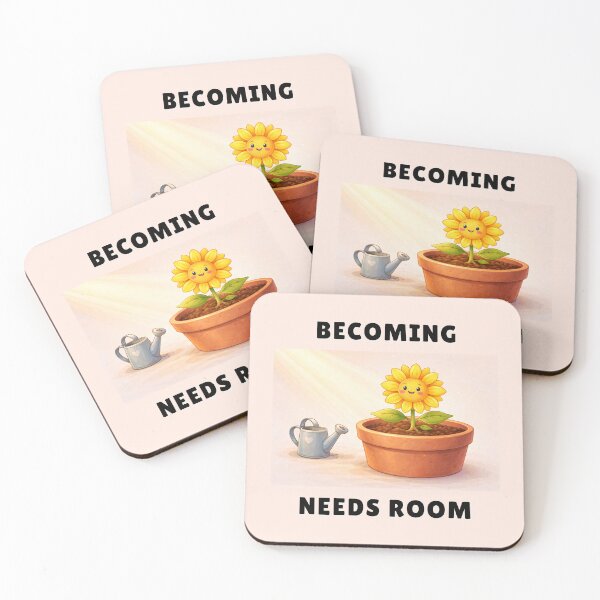 Item preview, Becoming Needs Room – Sunflower Growth Tee designed and sold by QuietlyBecoming.