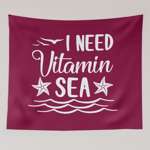 Item preview,  I Need Vitamin Sea funny quote slogan designed and sold by DesignHouse07.