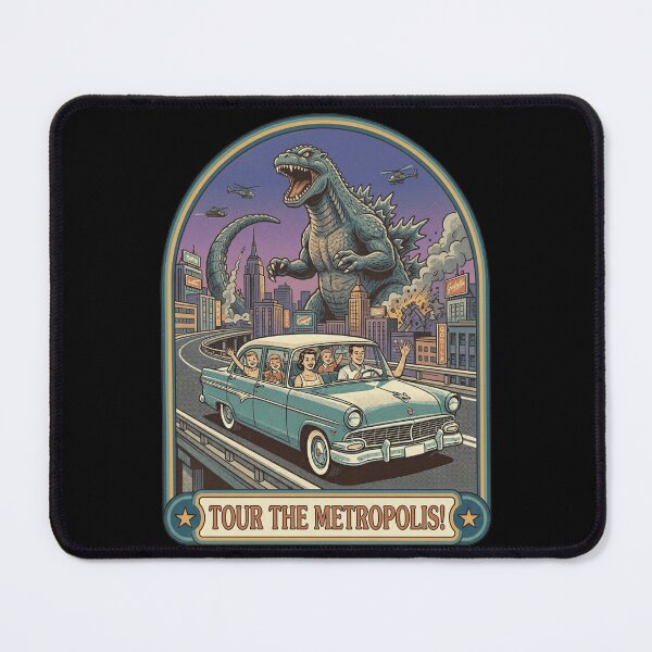 Item preview, Retro Kaiju Metropolis Tour Vintage Family Car designed and sold by k3rstman1.
