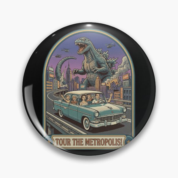 Item preview, Retro Kaiju Metropolis Tour Vintage Family Car designed and sold by k3rstman1.