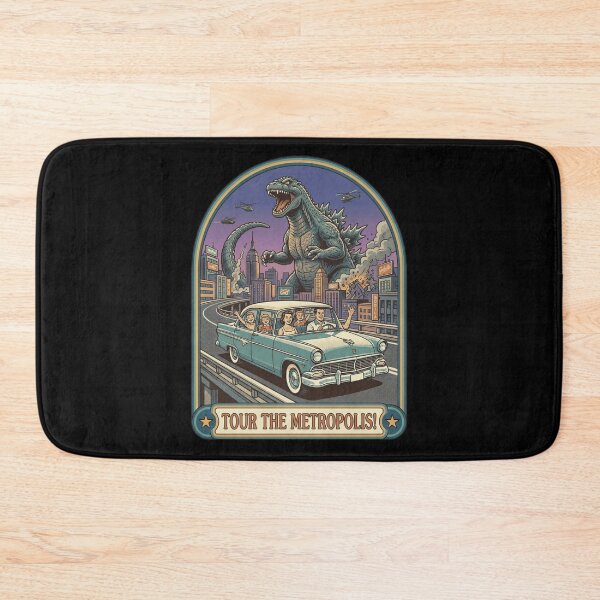 Item preview, Retro Kaiju Metropolis Tour Vintage Family Car designed and sold by k3rstman1.